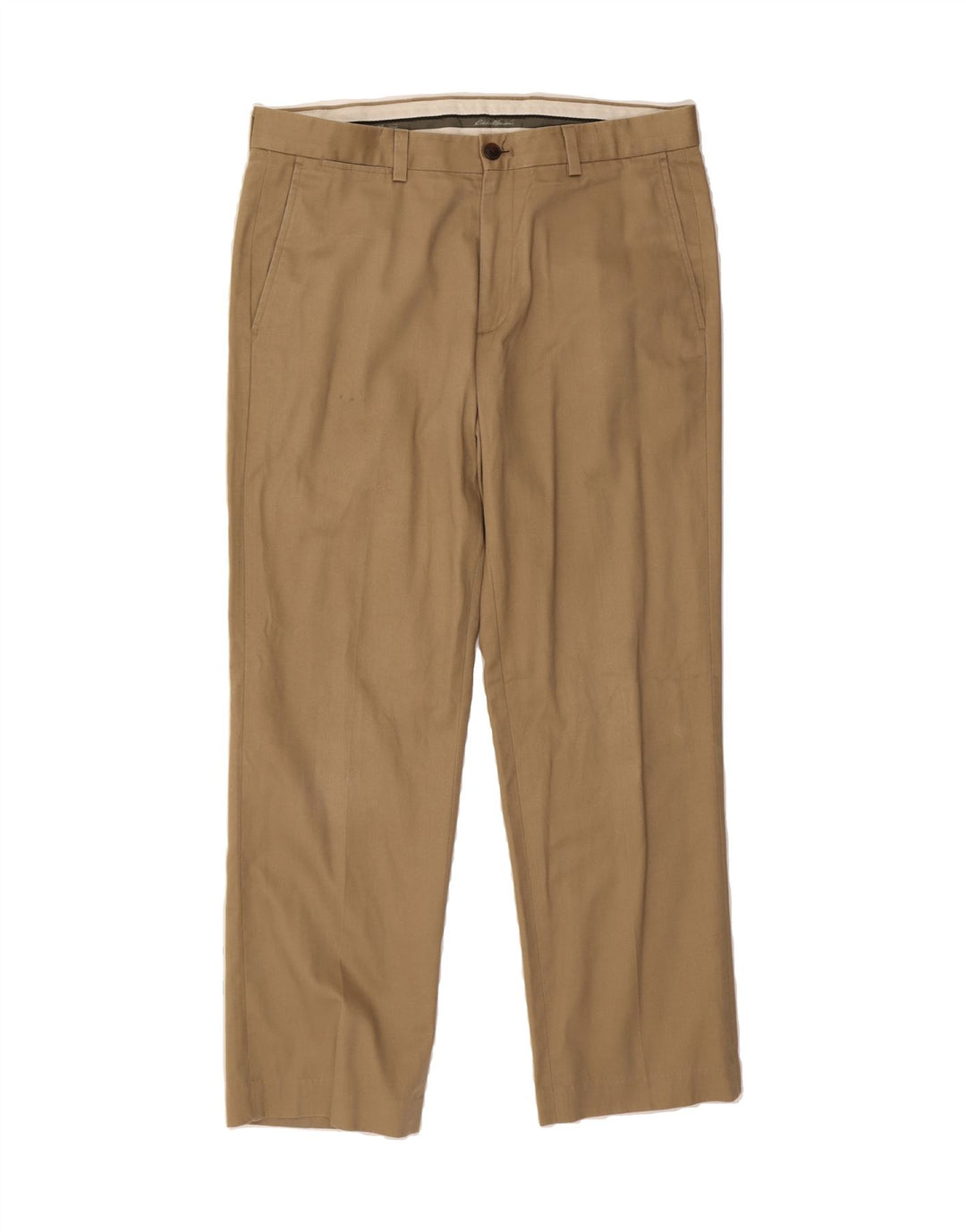 EDDIE BAUER Mens Straight Chino Trousers W34 L30  Beige Cotton Vintage Eddie Bauer and Second-Hand Eddie Bauer from Messina Hembry 