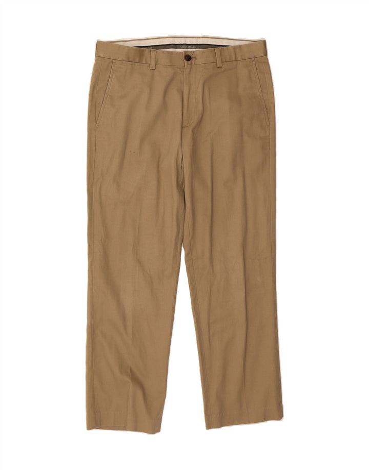EDDIE BAUER Mens Straight Chino Trousers W34 L30  Beige Cotton Vintage Eddie Bauer and Second-Hand Eddie Bauer from Messina Hembry 