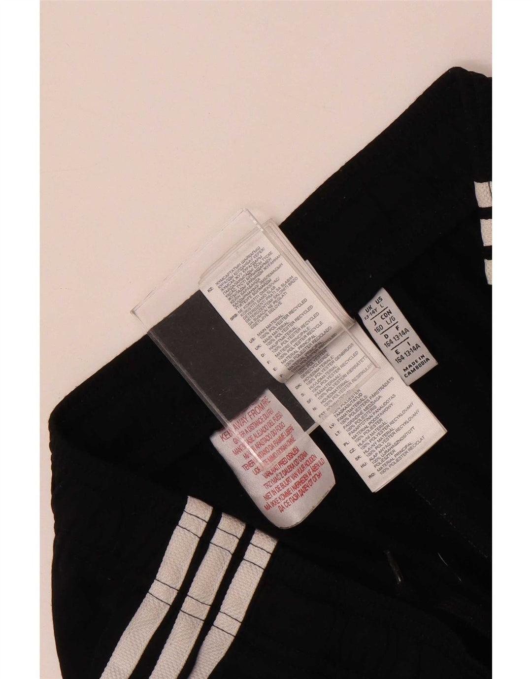 Shorts esportivos Adidas meninos 13-14 anos preto poliéster