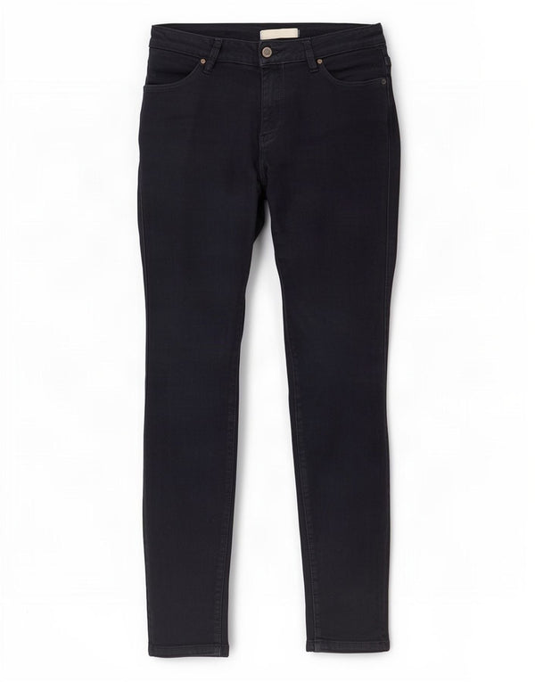 Calça feminina casual skinny Zara UE 38 pequena W28 L30 azul marinho