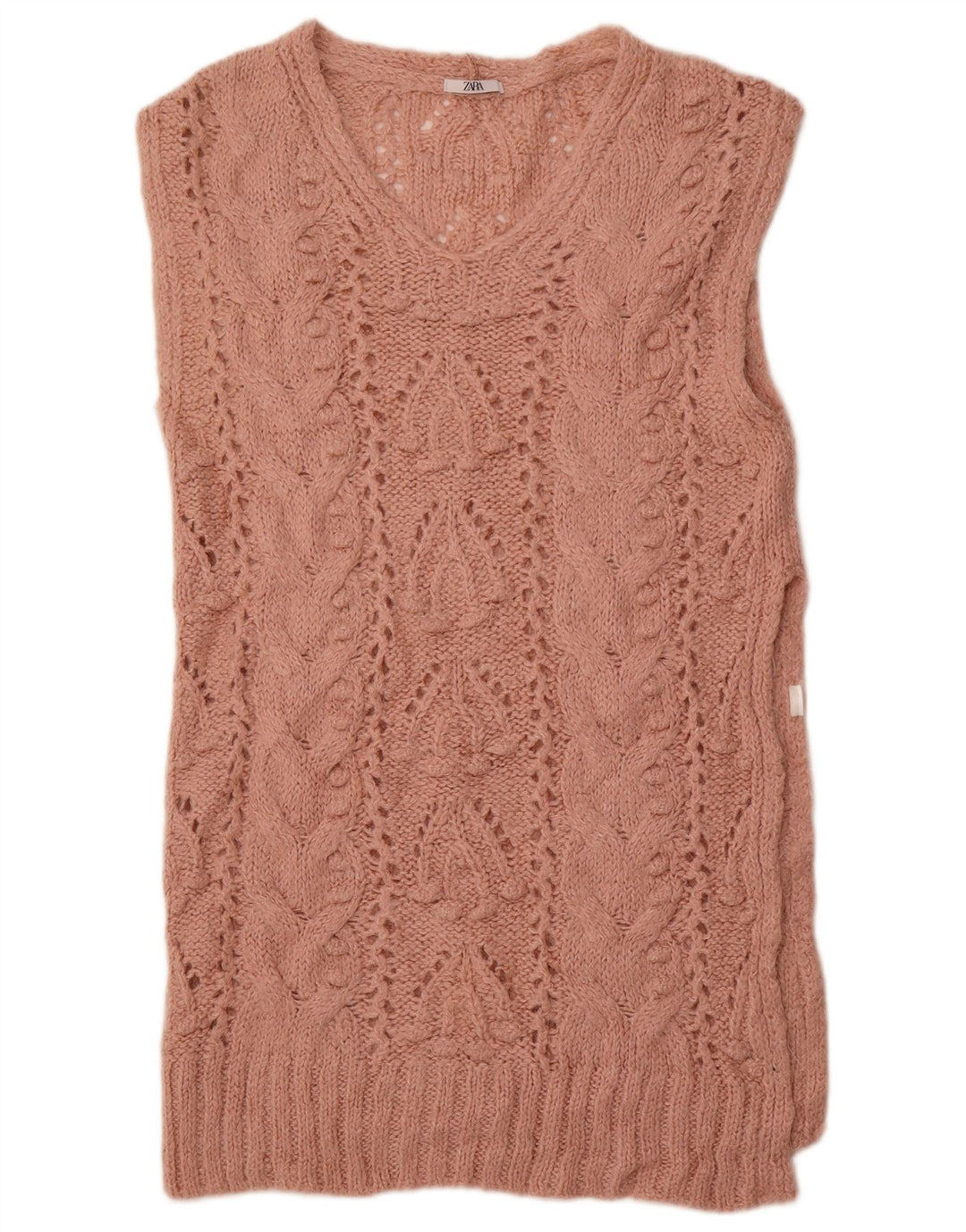 Regata feminina ZARA Longline Vest UK 16 grande rosa