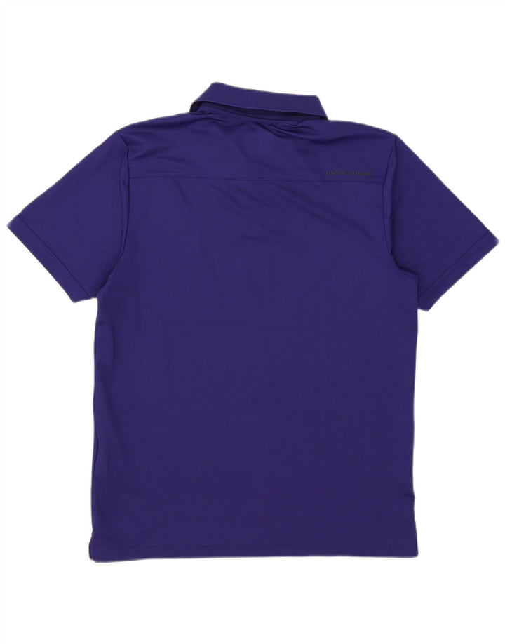 Camisa polo masculina Under Armour Heat Gear poliéster azul médio