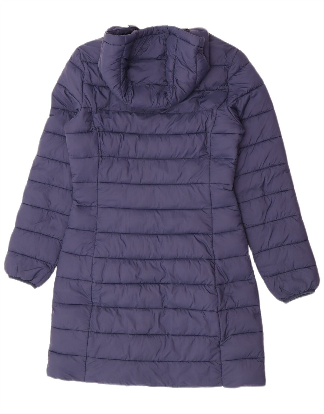 Casaco acolchoado com capuz feminino Tommy Hilfiger Reino Unido 10 pequeno azul marinho poliamida