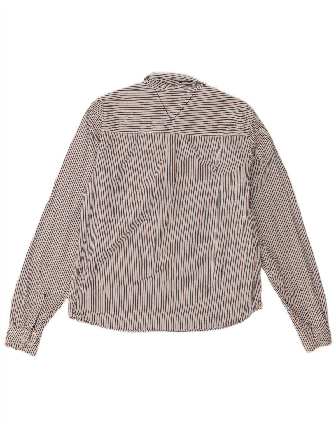 White Stuff Camisa masculina clássica de ajuste pequeno algodão listrado multicolorido