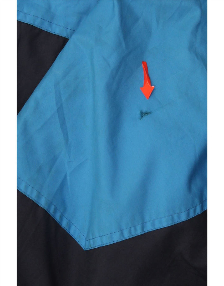 Jaqueta de esqui masculina Sergio Tacchini UK 42 XL azul marinho colorblock poliéster