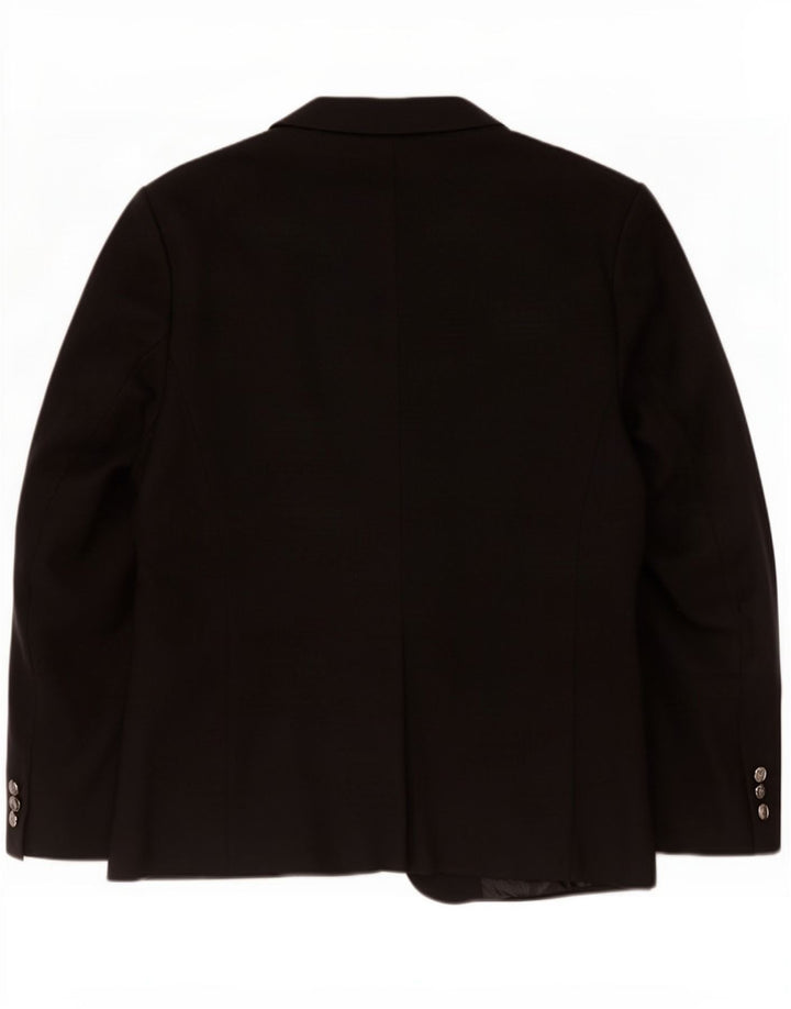 Jaqueta blazer feminina Marks & Spencer com 1 botão Reino Unido 20 2XL algodão preto