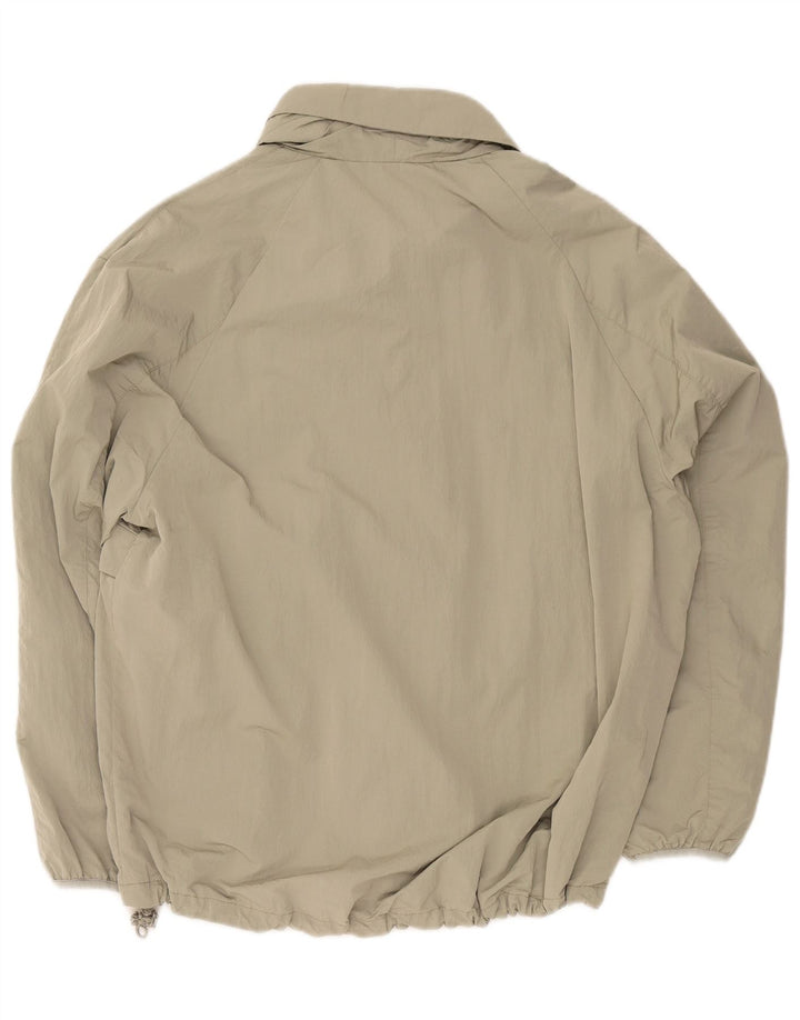 Zara Mens Loose Fit Anorak Jacket UK 36 Pequeno Poliéster Cáqui