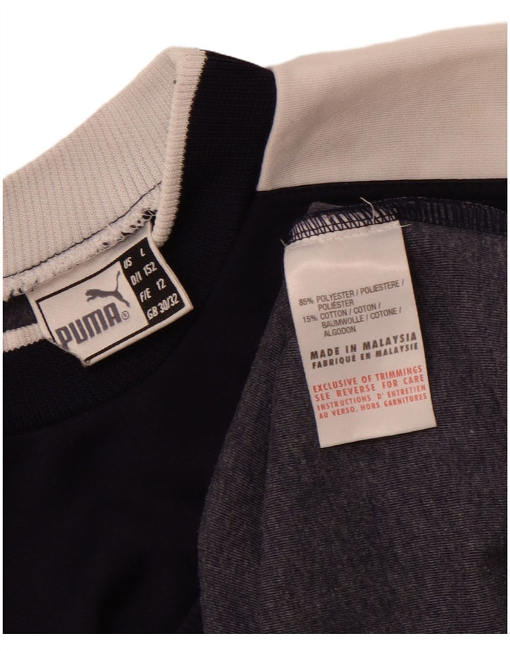 Puma Boys Graphic Sweatshirt Jumper 11-12 Anos Médio Azul Marinho