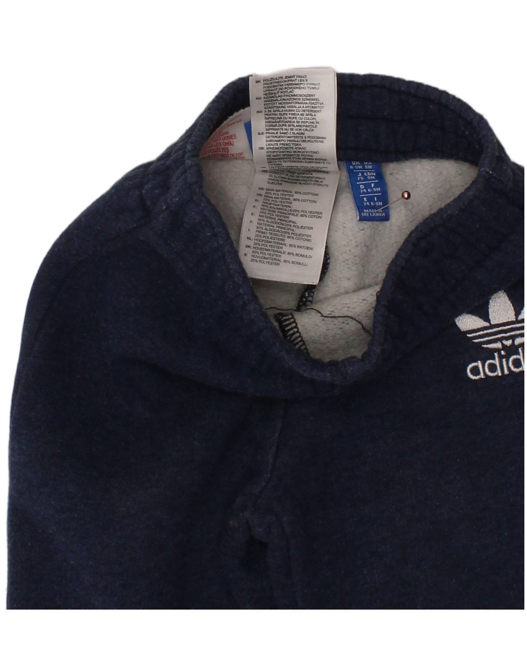 Calças de treino ADIDAS para bebés Meninos Graphic Joggers 6-9 Meses Azul Marinho