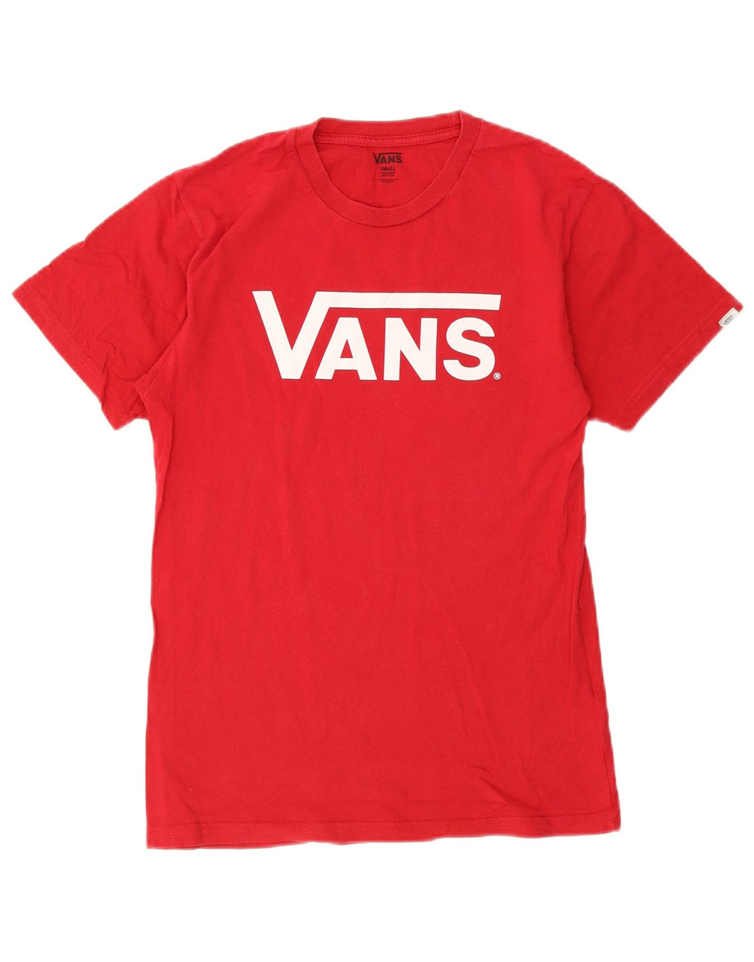 Camiseta Vans Masculina Graphic Top Pequeno Algodão Vermelho