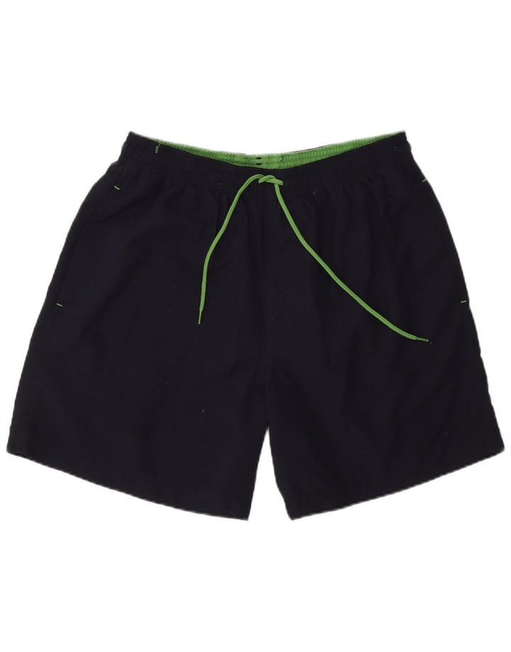 Shorts de natação masculino Marks & Spencer médio azul marinho poliéster