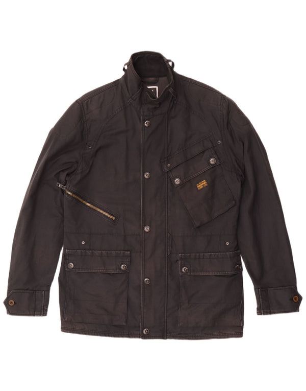Jaqueta utilitária masculina G-Star UK 42 XL algodão preto