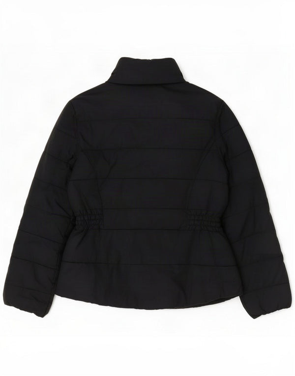 Marks & Spencer Womens Padded Jacket UK 12 Medium Navy Blue Polyester