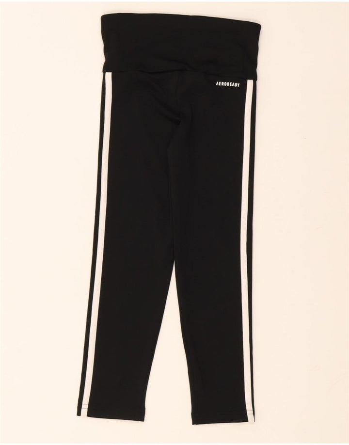 Leggings Adidas Aeroready para meninas 7-8 anos preto poliéster