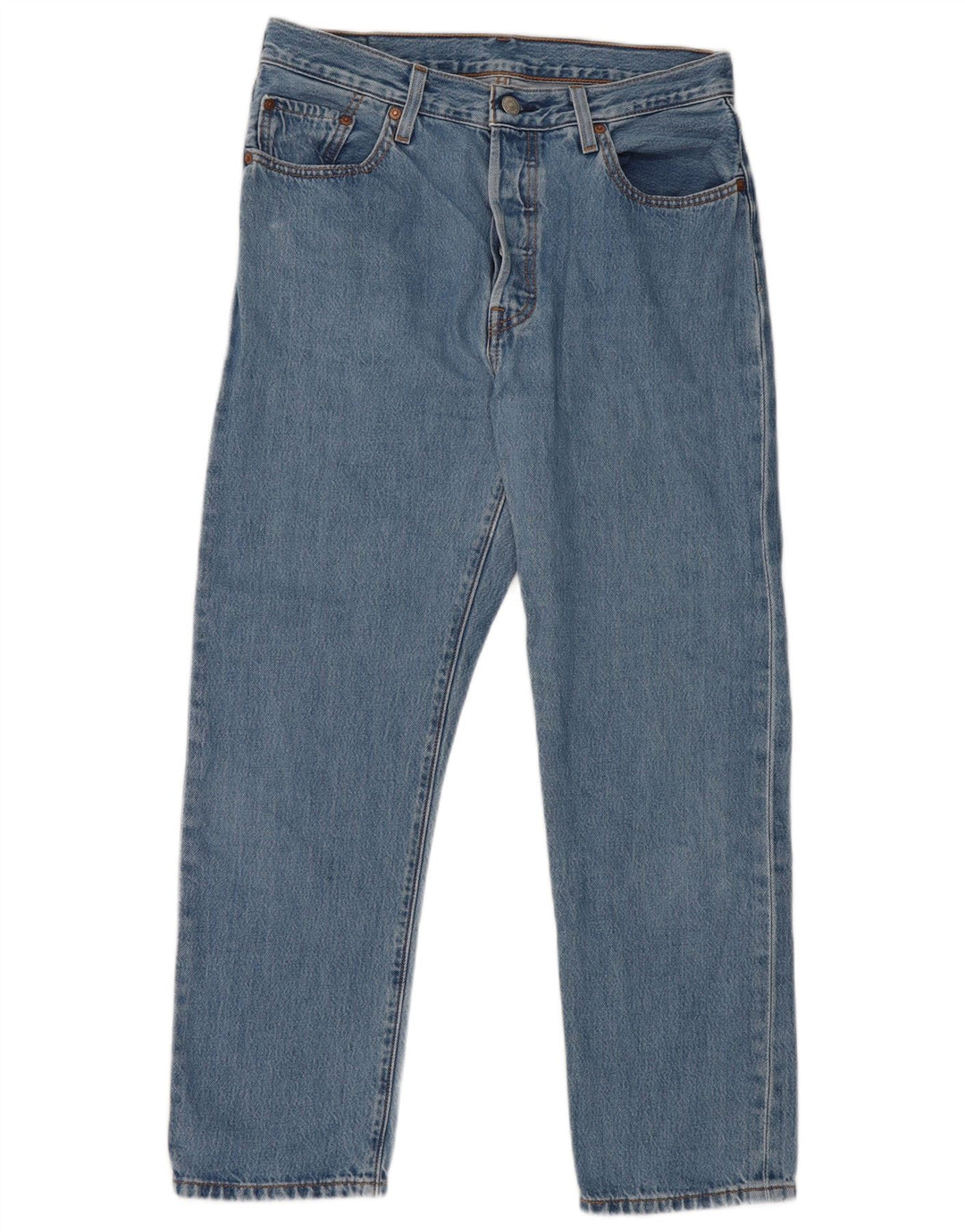 Calça jeans masculina Levi's 501 Straight W29 L26 azul algodão
