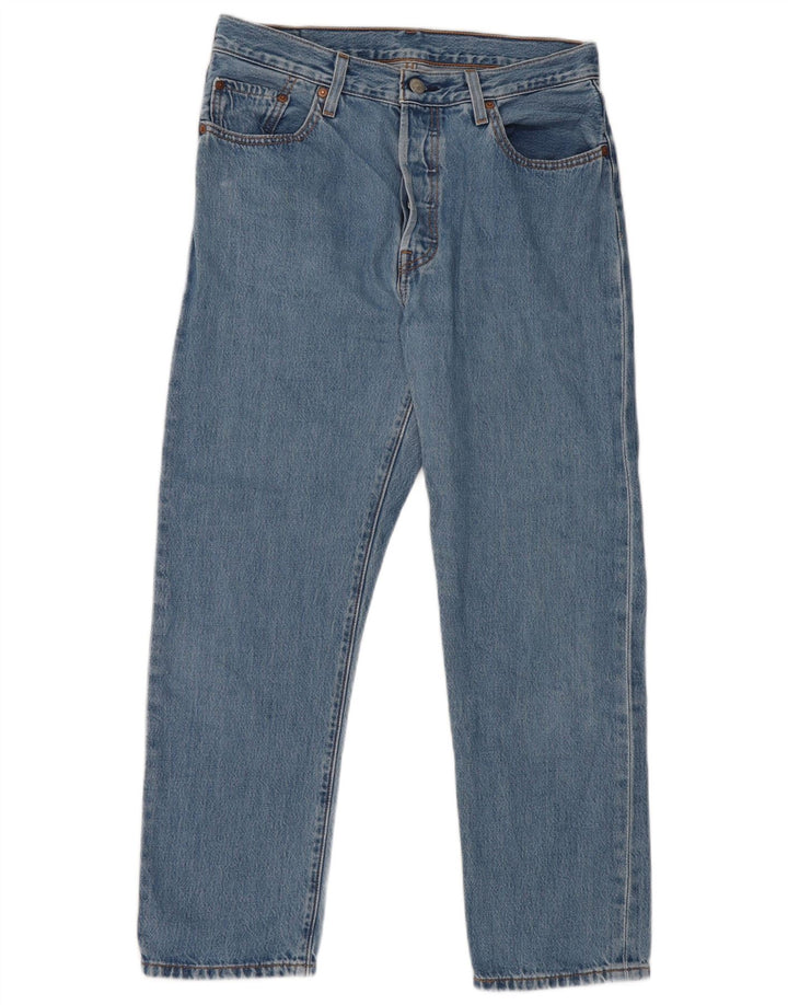 Calça jeans masculina Levi's 501 Straight W29 L26 azul algodão