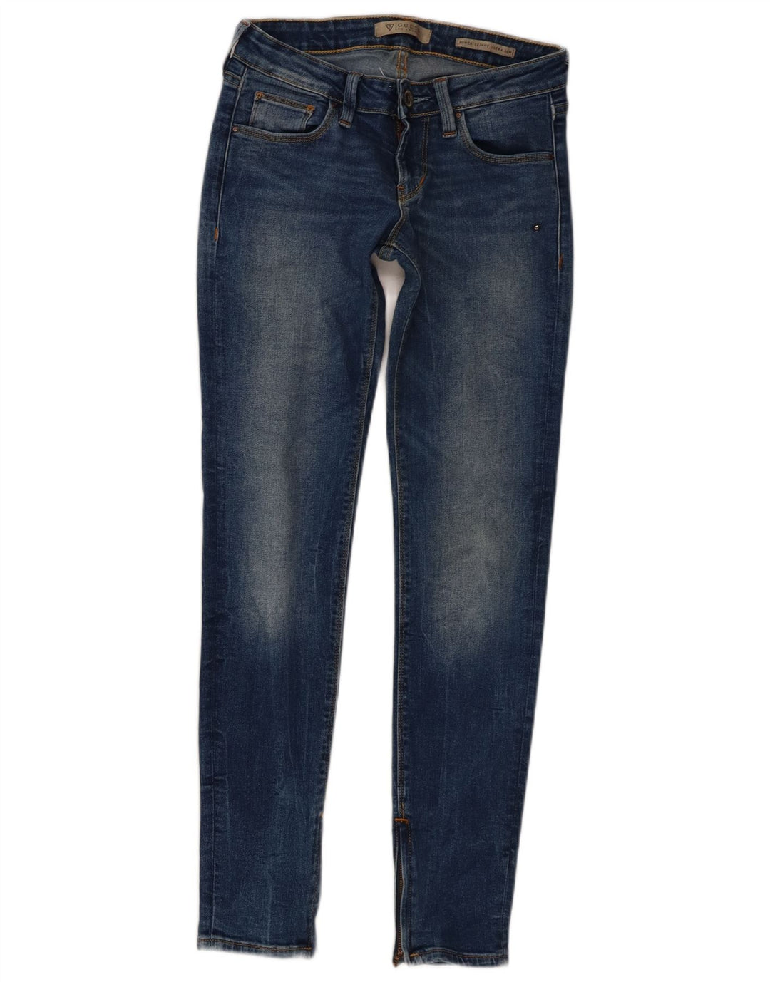 Calça jeans skinny feminina cintura baixa GUESS W26 L29 azul