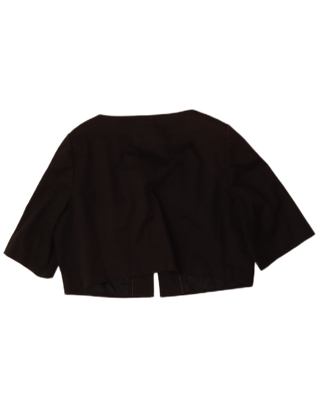 Jaqueta feminina Marks & Spencer Autograph Bolero grande Reino Unido 14 médio preto