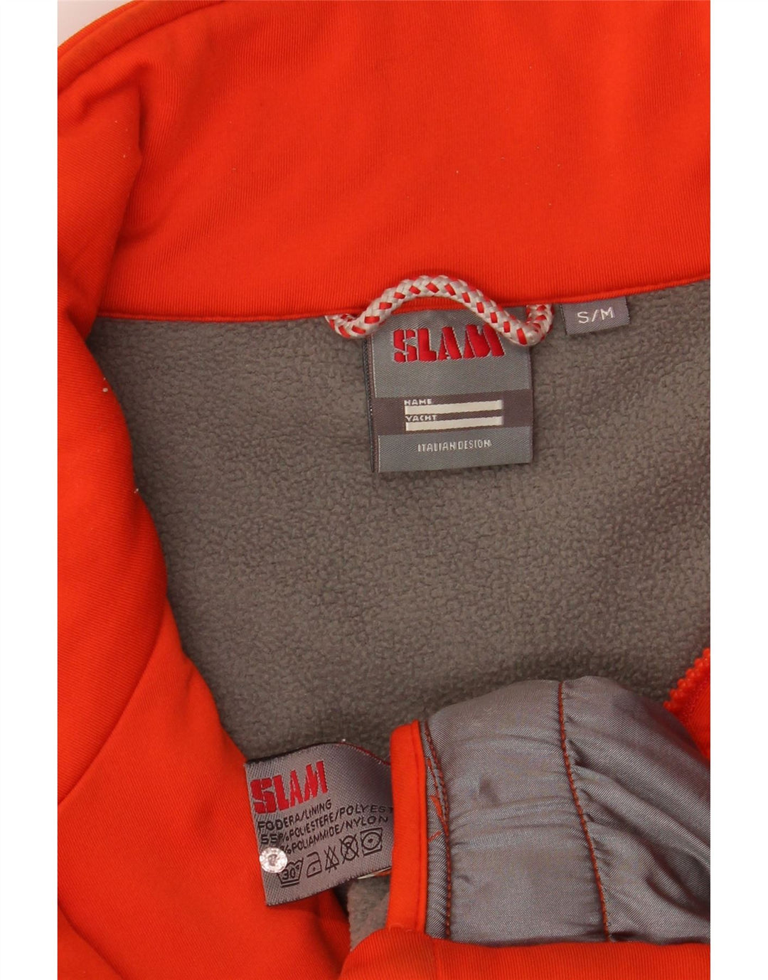 Slam Mens Liner Tracksuit Top Jacket Pequeno Poliéster Laranja