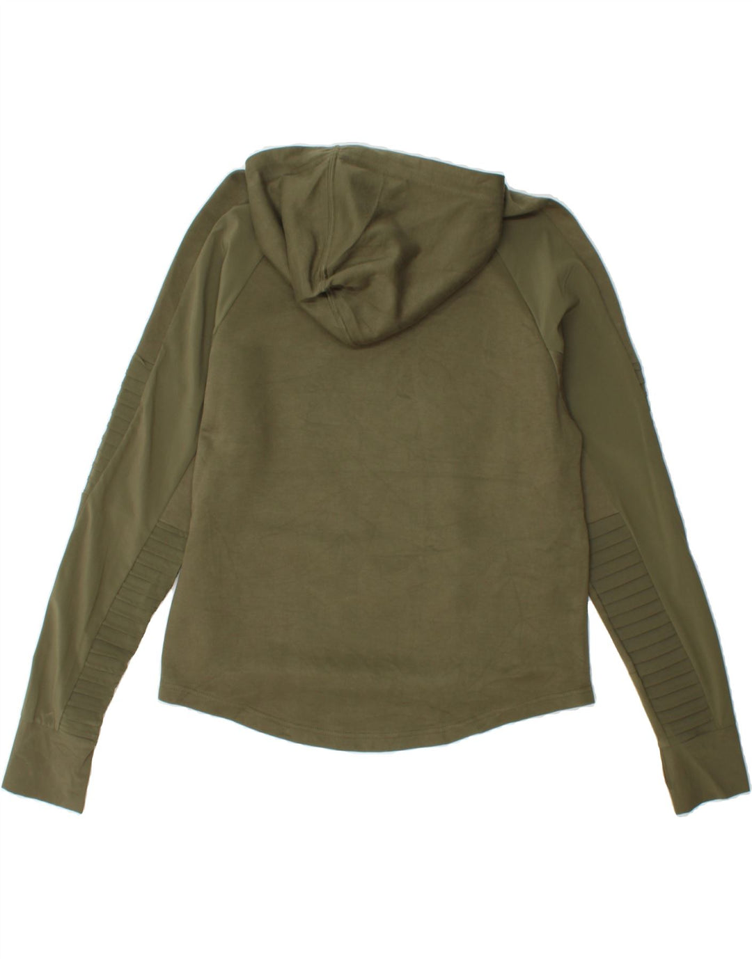 PUMA Womens Hoodie Jumper UK 14 Large Khaki Cotton Vintage Puma and Second-Hand Puma from Messina Hembry 