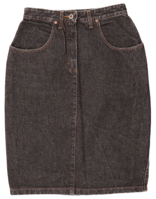 Saia jeans feminina LEE W26 L24 algodão preto