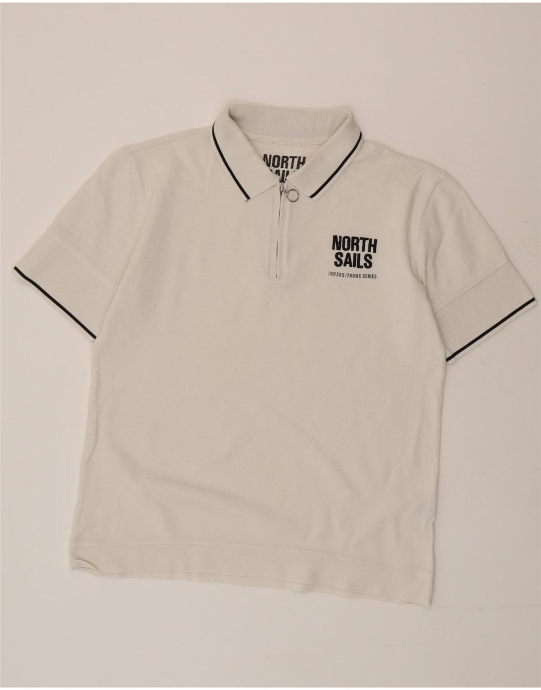 Camisa polo masculina gráfica NORTH SAILS XL algodão branco