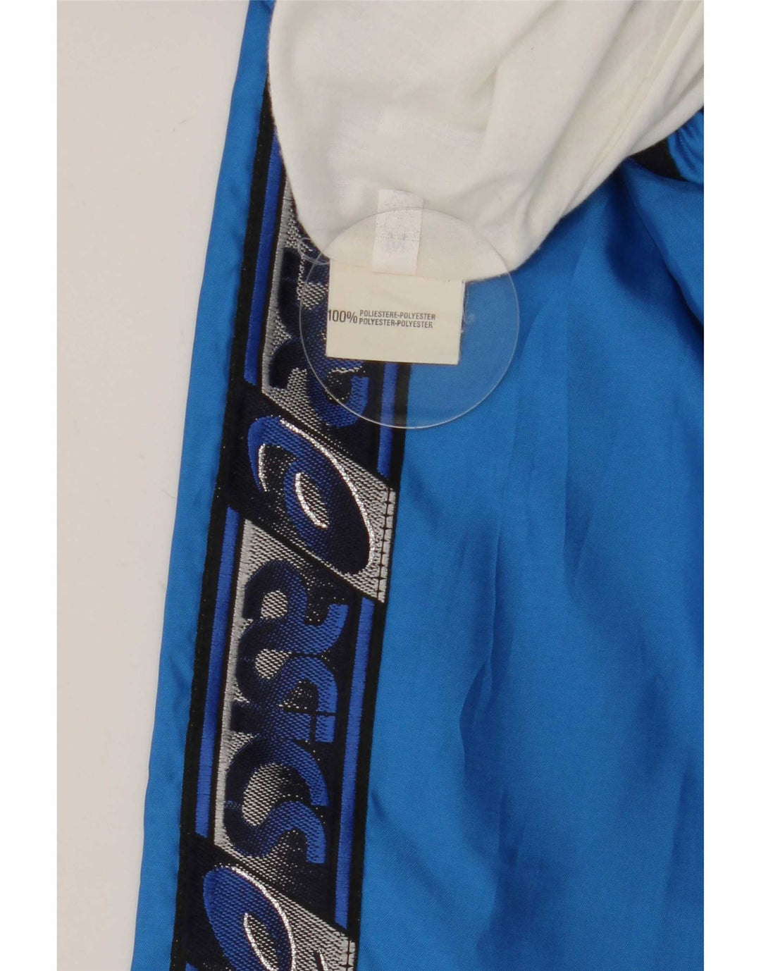 Calça de treino masculina Asics Graphic azul médio colorblock poliéster