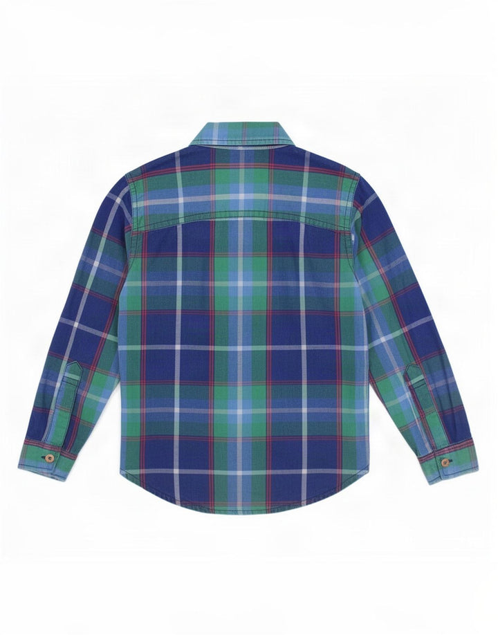 Joules Camisa Menino 4-5 Anos Azul Xadrez Algodão