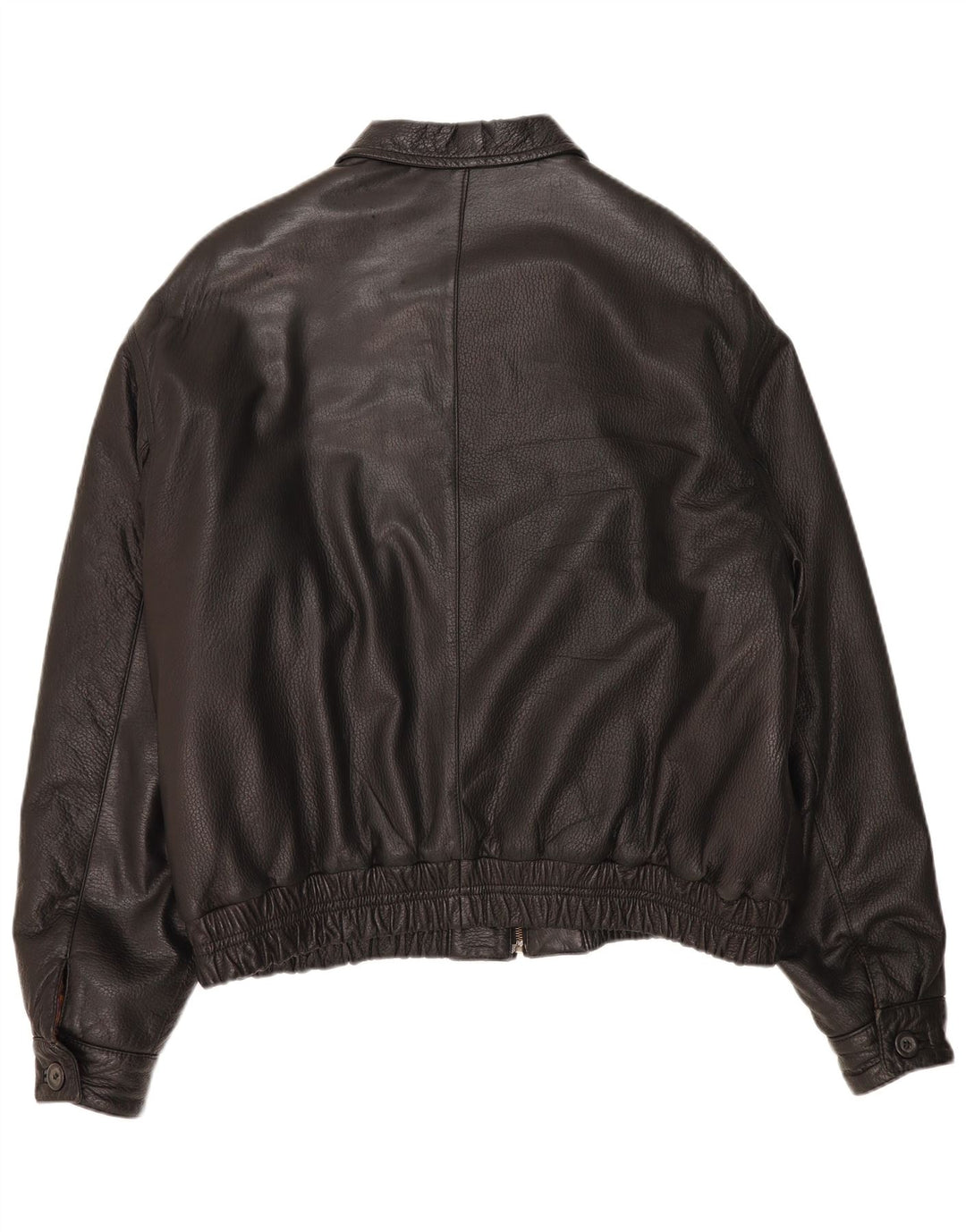 Jaqueta de couro masculina vintage IT 56 3XL preta