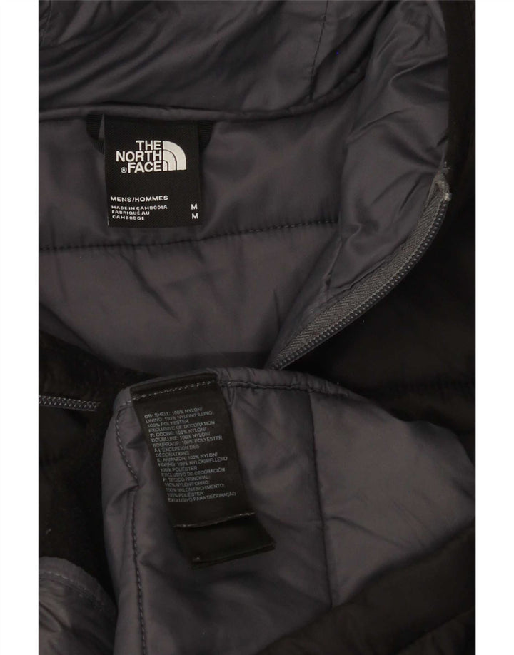 Jaqueta masculina acolchoada com capuz The North Face UK 38 Poliéster preto médio