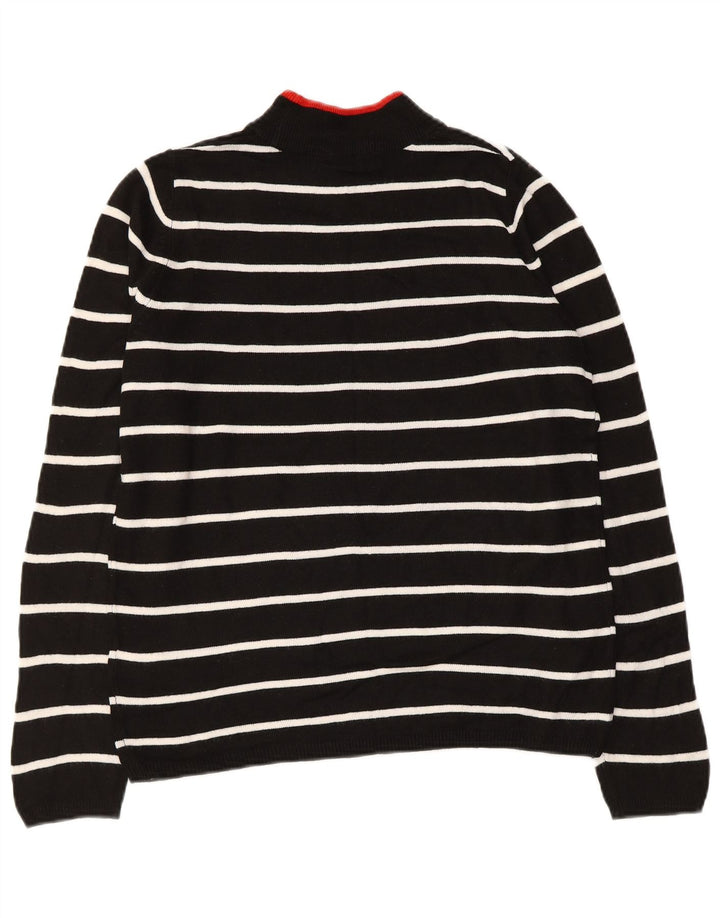 MARKS & SPENCER Suéter feminino com gola tartaruga Reino Unido 10 pequeno preto