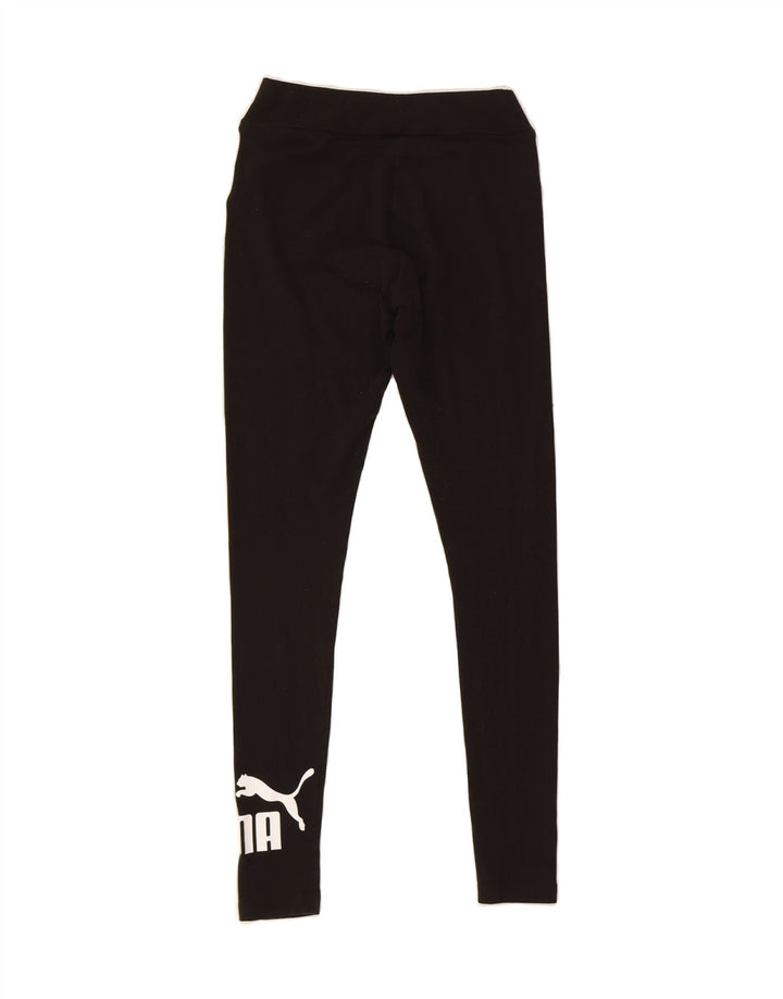 PUMA Womens Graphic Leggings UK 6 XS  Black Vintage Puma and Second-Hand Puma from Messina Hembry 