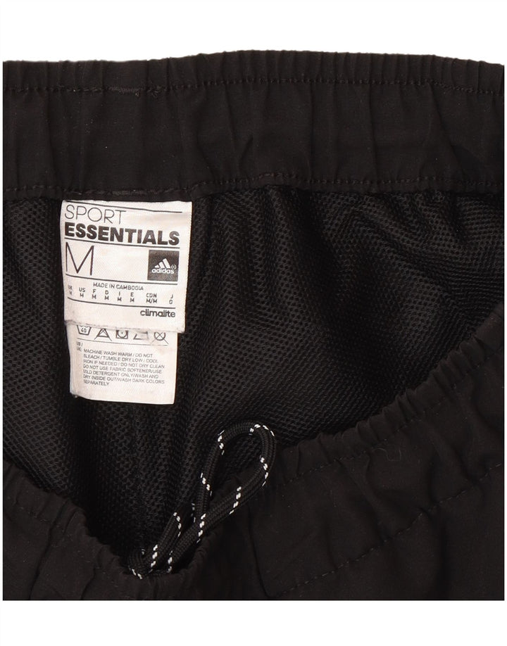 Shorts esportivos masculinos Adidas Regular Fit médio preto poliéster esportivo