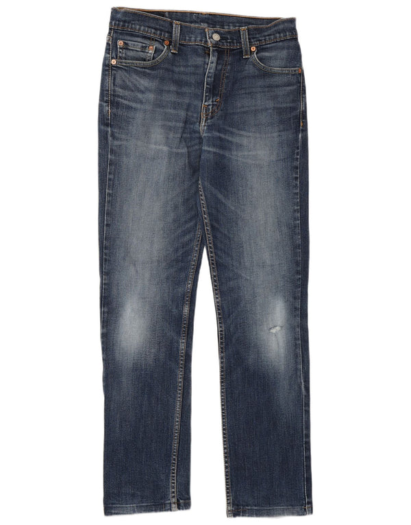 Levi's Masculino 511 Distressed Slim Jeans W30 L29 Azul Algodão