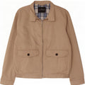 Jaqueta bomber masculina Marks & Spencer Blue Harbor Reino Unido 38 algodão bege médio