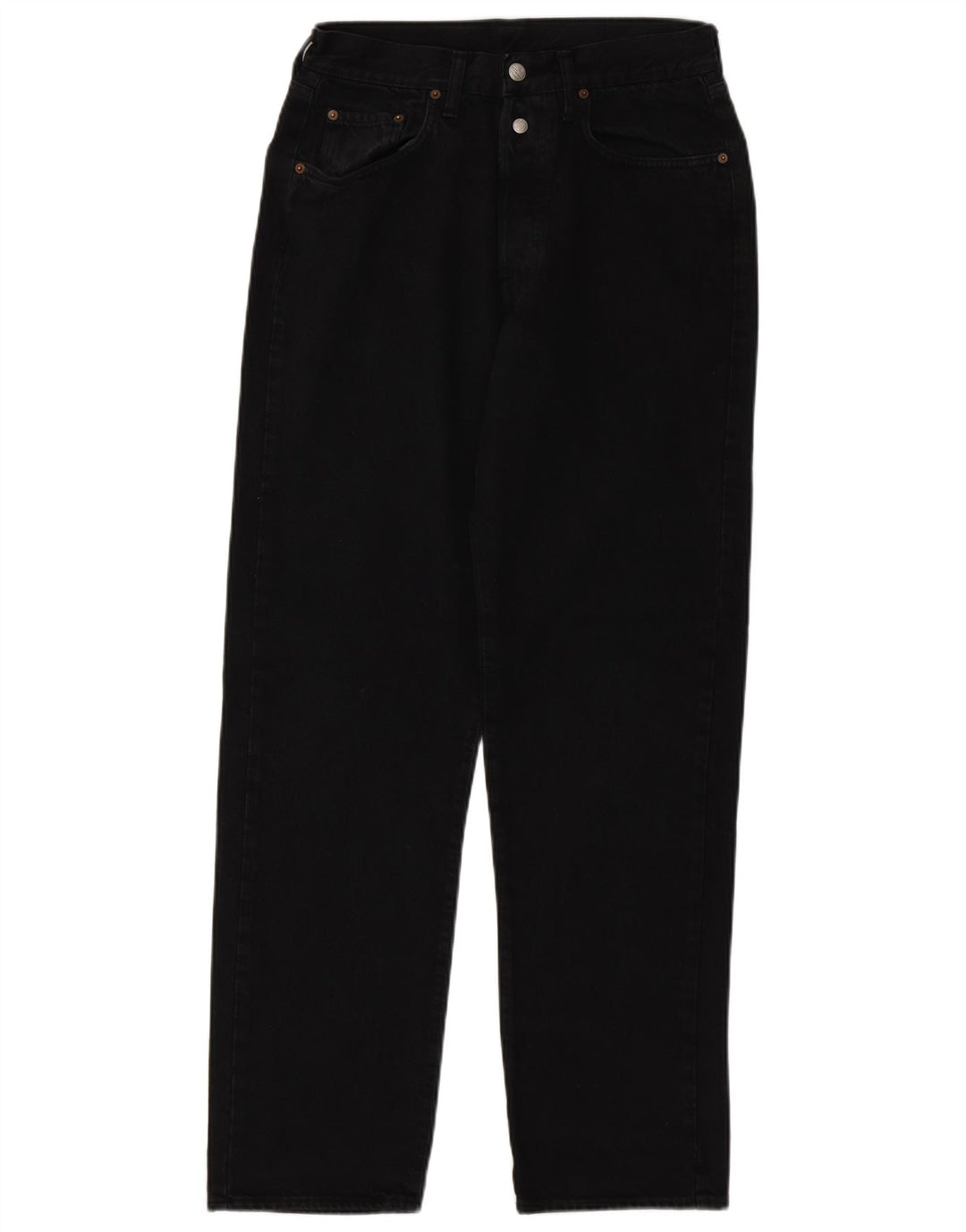 REPLAY Masculino 901 Regular Fit Jeans Reto W31 L32 Algodão Preto