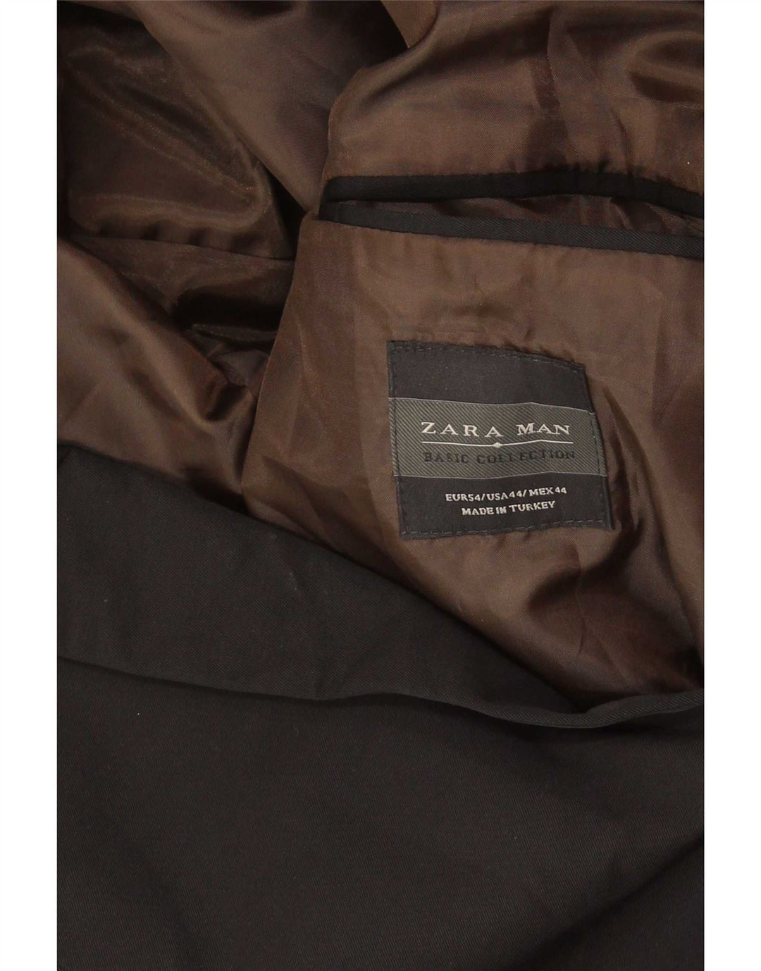 Jaqueta blazer masculina Zara com 2 botões EU 54 XL algodão preto