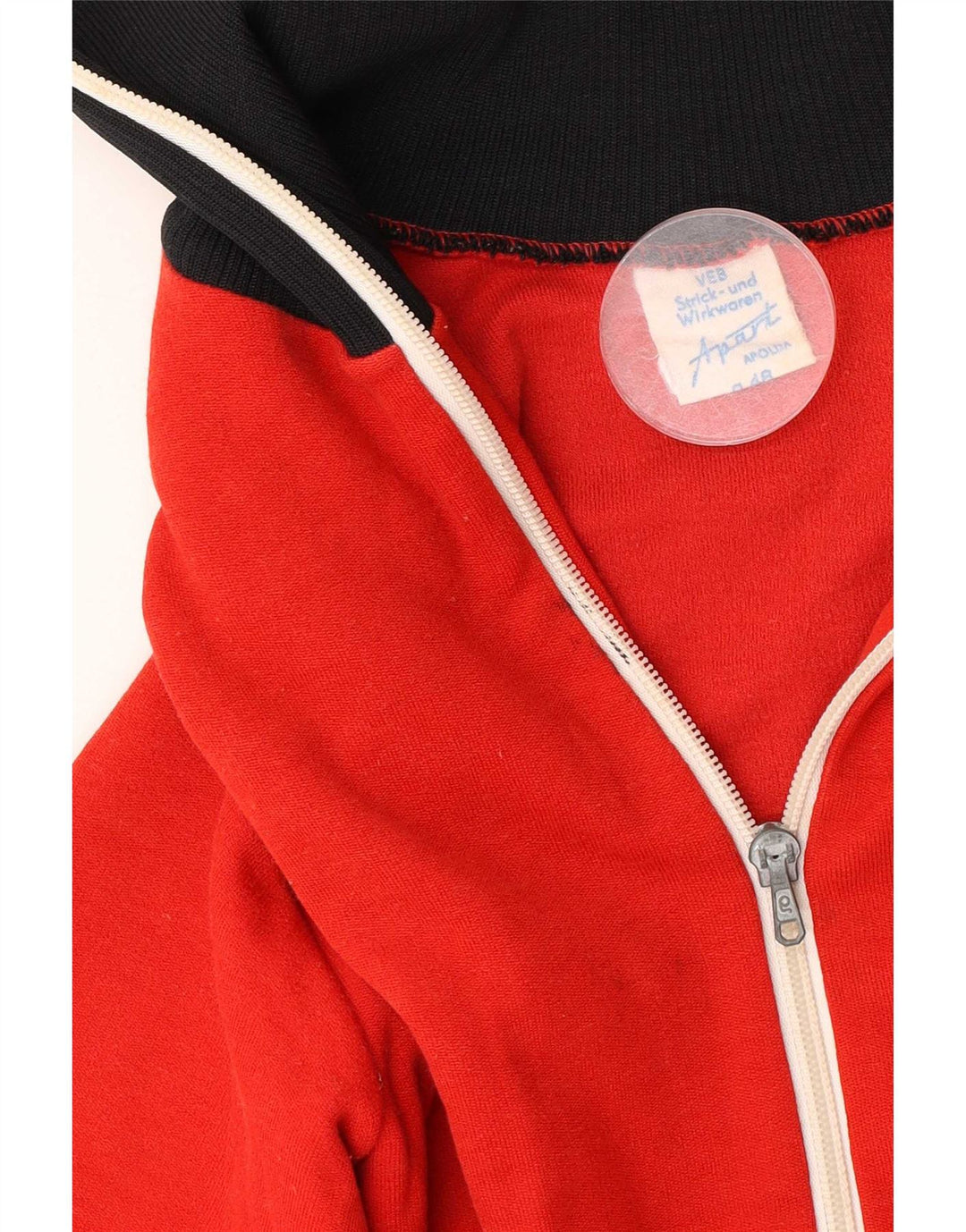 Apart Mens Treino Top Jacket IT 48 Medium Red Colourblock