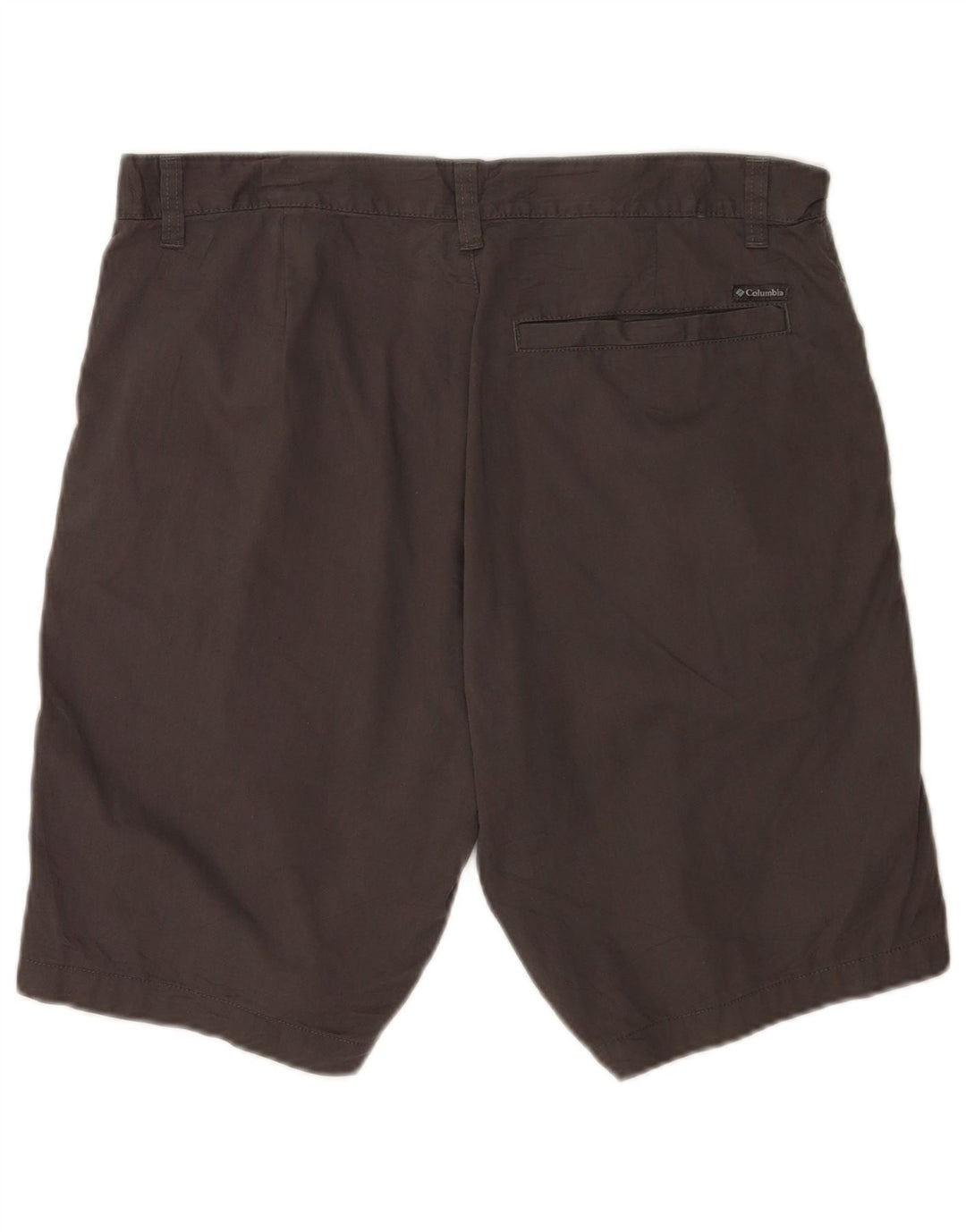 Columbia Mens Regular Chino Shorts W34 Grande Algodão Cinza
