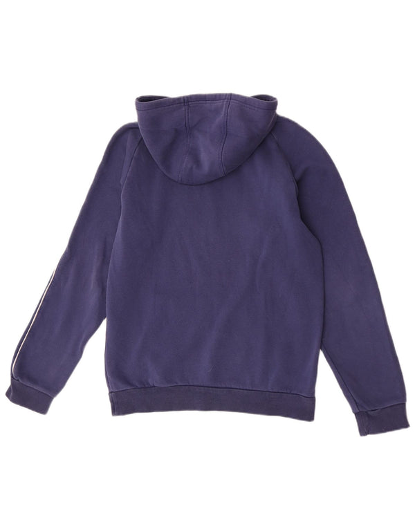 Adidas Mens Hoodie Jumper Pequeno Algodão Azul Marinho