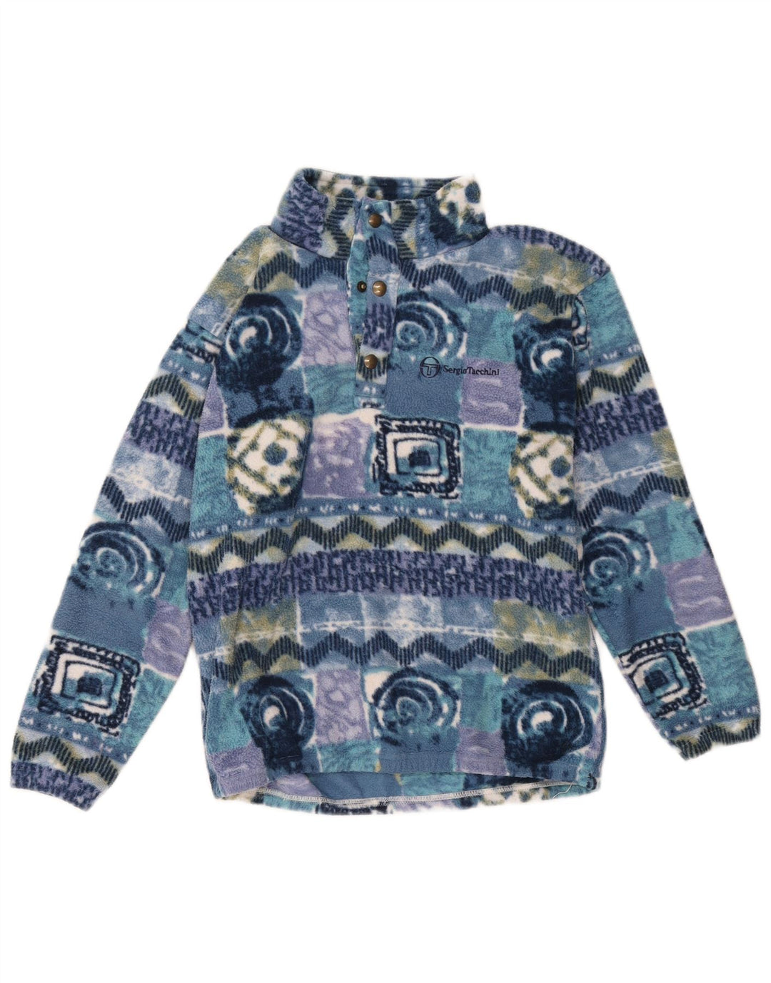 Sergio Tacchini Menino Fleece Jumper 10-11 Anos Multicolor Retrô