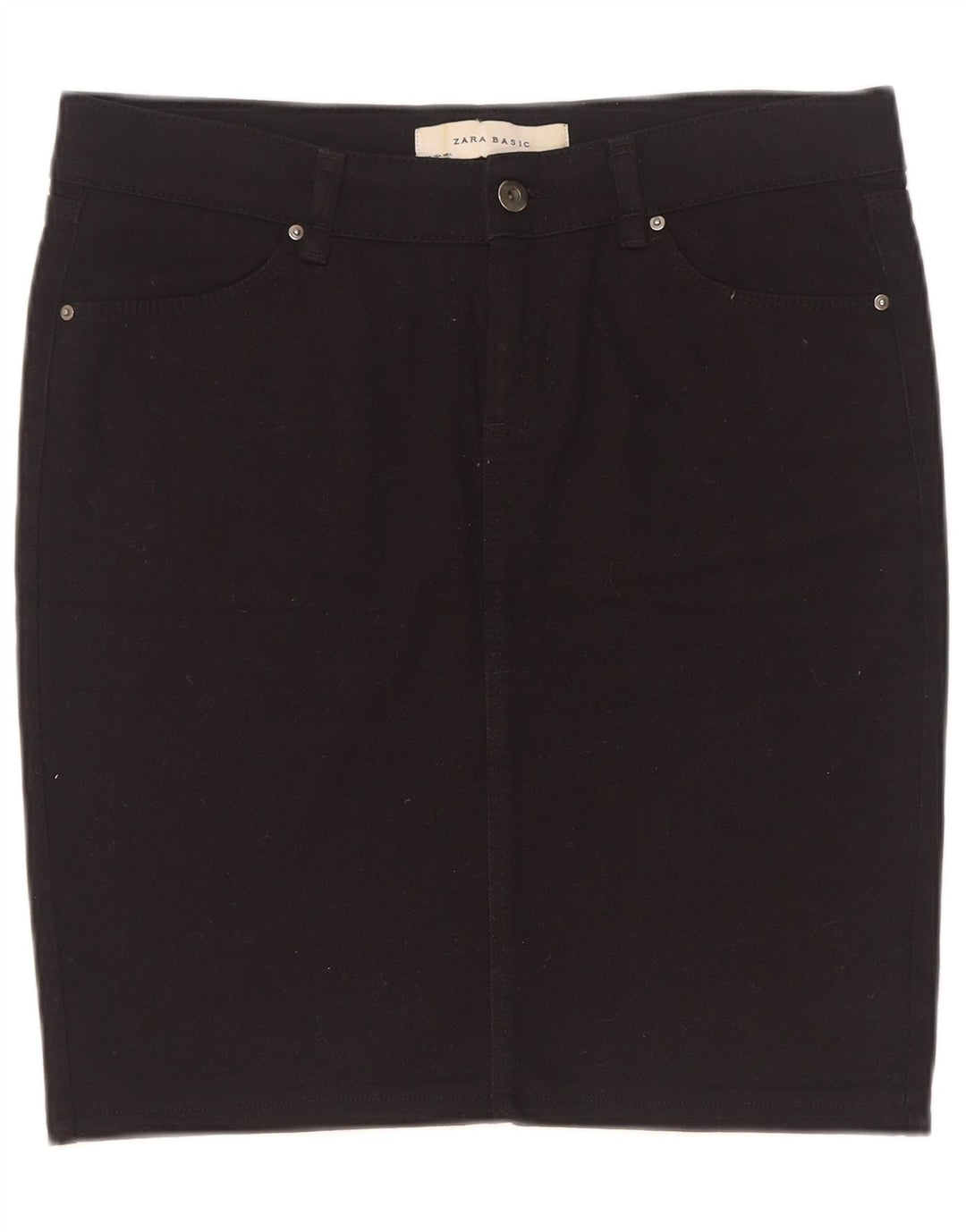 Saia jeans feminina Zara grande W30 preta