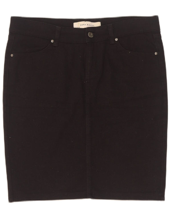 Saia jeans feminina Zara grande W30 preta