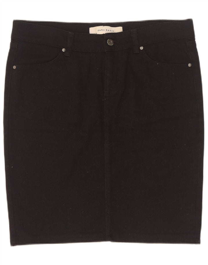 Saia jeans feminina Zara grande W30 preta