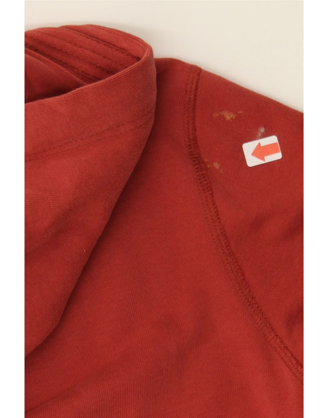 REPLAY Mens Zip Hoodie Sweater Small Red Vintage Replay and Second-Hand Replay from Messina Hembry 