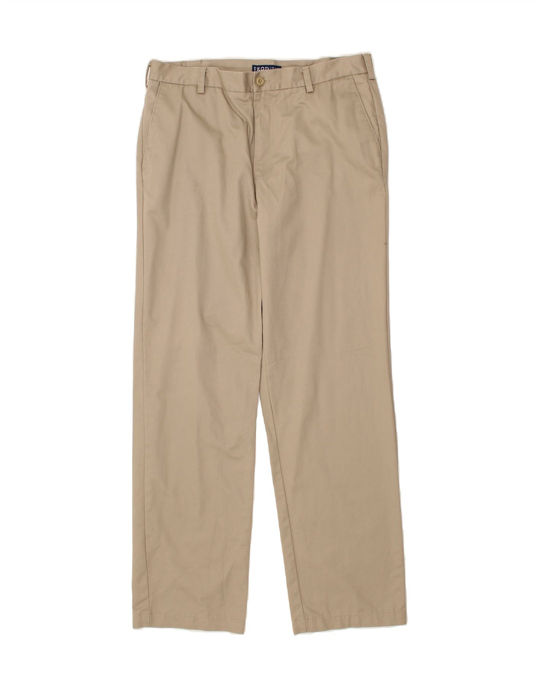 IZOD Mens Straight Chino Trousers  W35 L34 Beige Cotton Vintage Izod and Second-Hand Izod from Messina Hembry 