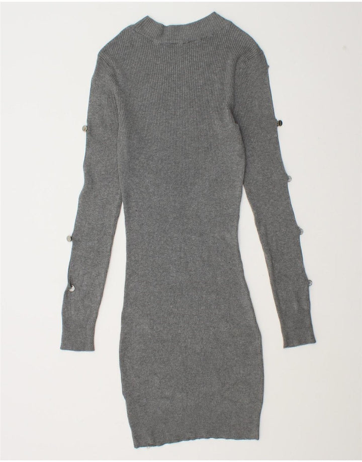 Vestido feminino Lipsy UK 14 viscose cinza médio