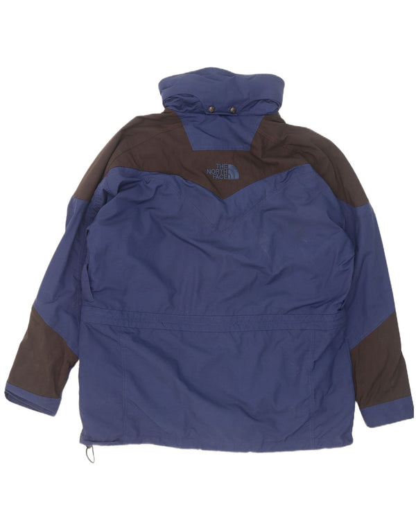 Jaqueta de chuva masculina com capuz The North Face UK 42 XL azul colorblock