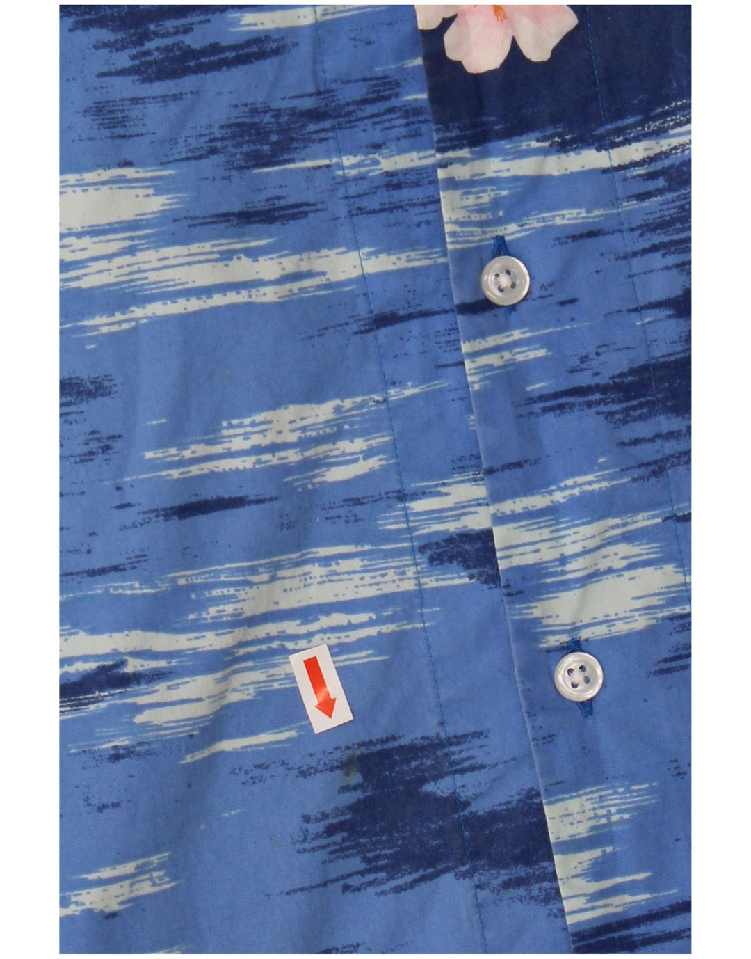 J. CREW Camisa masculina Flex de manga curta de algodão floral azul médio