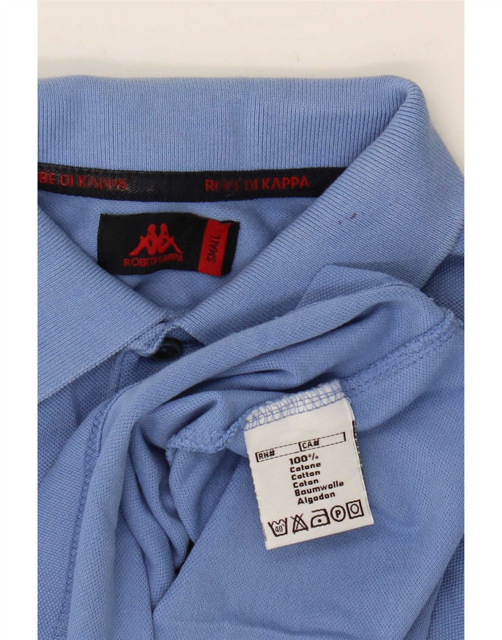 Camisa polo masculina Kappa pequena azul algodão